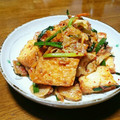 まぐゆ's cooksnap of when they made 厚揚げの簡単豚キムチ炒め♪.