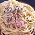 Emmako06's cooksnap of when they made スライスチーズで濃厚カルボナーラ.