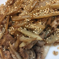 yurietti's cooksnap of when they made 豚肉と牛蒡の甘辛炒め♪.