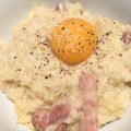 ぽんぽこにく丸's cooksnap of when they made 簡単☆牛乳でカルボナーラ風リゾット☆.