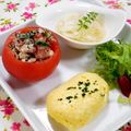 ｍａｒｉ♪'s cooksnap of when they made まるごとトマトのＷ胡麻ドレささみサラダ.
