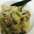 こてよりん's cooksnap of when they made とろっとコク旨！豚肉とカブの味噌バタ丼.