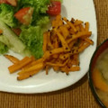 Yurudia's cooksnap of when they made さつまいもと人参のきんぴら.