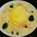 じゅんぽ❤'s cooksnap of when they made かける派☆クリームシチューのオムライス風.