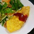 4double5's cooksnap of when they made 簡単ふわふわ♪♪定番のオムライス～❤❤❤.