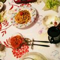 ろこずkitchen's cooksnap of when they made イカの塩辛パスタ.