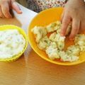 フランボワーズ415's cooksnap of when they made さつま芋とりんごの米粉蒸しパン♡.