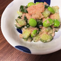nocochi's cooksnap of when they made 枝豆と胡瓜のたらこ和え.
