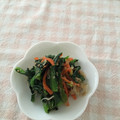 クックFTFN5W☆'s cooksnap of when they made 簡単★３分【小松菜としらすのおろし和え】.
