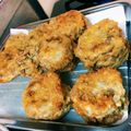中村にゅ's cooksnap of when they made レンコンのはさみ揚げ.
