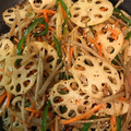 tissharu's cooksnap of when they made 炒めサラダ♪蓮根とゴボウと人参で簡単.