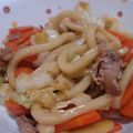 地鶏の町の子's cooksnap of when they made 定番☆焼きうどん.