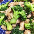 mipunya's cooksnap of when they made 超簡単 ブロッコリーと豚コマ炒め.