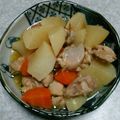 クックA4G7GA☆'s cooksnap of when they made 大根と鶏肉の中華風煮込み.