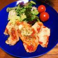 とうふちゃん。's cooksnap of when they made ✿豚肉のケチャ焼き♡とろ～りチーズのせ✿.