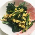 ちゃんゆり♡'s cooksnap of when they made ちぢみほうれん草と卵のビタミンカラー炒め.