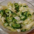 くっくのん's cooksnap of when they made きゅうりとキャベツとオクラの酢の物.