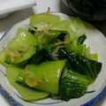 ヨシヨッシー's cooksnap of when they made 青梗菜の桜エビガーリック炒め.