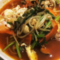 たなかno's cooksnap of when they made 野菜炒めと半熟卵のせラーメン.