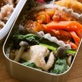 ガメコ's cooksnap of when they made ビタミン菜としめじの炒め物.