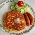 クック245CU4☆'s cooksnap of when they made 朝昼おやつ♪大豆粉おからＰでホットケーキ.