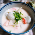ＴＯＭＯＷＡＴ's cooksnap of when they made 我が家の塩鮭の粕汁☆味噌風味☆.