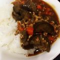ねおみ's cooksnap of when they made ランチに簡単な茄子とひき肉のカレー☆.