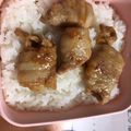 優佳◡̈'s cooksnap of when they made 豚バラとじゃがいもの簡単丼ぶり.