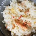 VUITTON78's cooksnap of when they made 炊飯器におまかせ♪本格的なカニ飯♪.