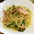 ともちゃんと３匹の猫's cooksnap of when they made 焼き豚と菜花の春パスタ.