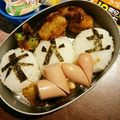 eiyoushi's cooksnap of when they made シンケンジャー☆キャラ弁.