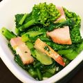 アスカサン's cooksnap of when they made 菜の花とベーコンの炒めもの.