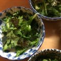 ♪まさポン♪'s cooksnap of when they made 春菊と海苔の胡麻油サラダ.