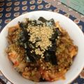 Uchinochie's cooksnap of when they made 豚ミンチとキムチのどんぶり.