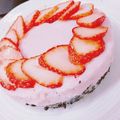 みぃちゃむ♡R59's cooksnap of when they made 【本格】濃厚！イチゴのレアチーズケーキ♪.