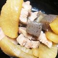 あめ223♪'s cooksnap of when they made 豚バラブロックと大根と卵煮たやつ.