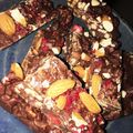 AMI1102's cooksnap of when they made ナッツとフルーツのチョコバー.