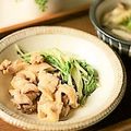 mami323's cooksnap of when they made ご飯が進む！シャキシャキ千筋水菜の煮物.