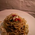 Azzopardi's cooksnap of when they made オイルサーディンとパン粉のパスタ.