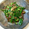 efuko♪'s cooksnap of when they made ★ピリ辛！ナスとニラのスタミナ炒め★.