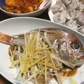 こうめこ９９'s cooksnap of when they made 鯛の中華蒸し.