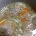 ゆうすけたろはは's cooksnap of when they made ワンタンスープ用の豚挽肉ヒラヒラワンタン.