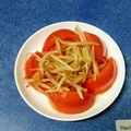 ウメ吉さん's cooksnap of when they made 麺つゆ+ナンプラーで♪もやしとトマト炒め.