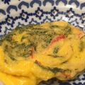 ChunChun☆≡'s cooksnap of when they made mエゴマ(大葉)とカニかまカラフル卵焼き.