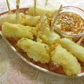 ☆Rokko☆'s cooksnap of when they made チーズ入りネギ天☆ピリ甘ネギソース.