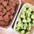 mari1226's cooksnap of when they made ホワイトチョコで♡抹茶生チョコ.