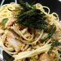 市場みなみ's cooksnap of when they made めんつゆで♪アボカドの和風わさびパスタ.