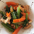 HMりこママ's cooksnap of when they made 小松菜と油揚げの煮浸しver簡単.