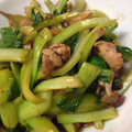 jougo's cooksnap of when they made 青梗菜と豚肉のオイスターソース炒め.
