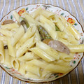 心の空's cooksnap of when they made *しめじとソーセージのクリームペンネ*.